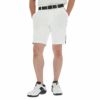 トミー ヒルフィガー ゴルフ　メンズ サイド切替 ドットメッシュ生地 ショートパンツ THMA231　2022年モデル ホワイト（00）