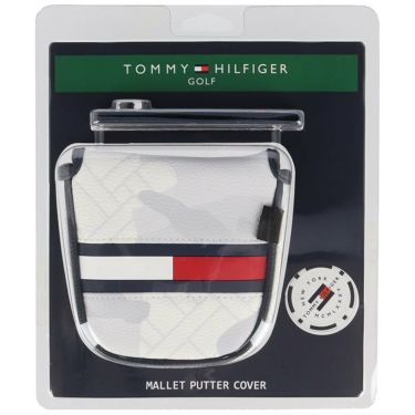 トミー ヒルフィガー ゴルフ　マーカー付き カモフラージュ マレット パターカバー THMG2SH2 00 ホワイト　2022年モデル 詳細2
