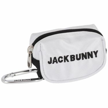 ジャックバニー Jack Bunny!!　ティー挿し付き カラビナ　ユニセックス ボールケース 262-2984702 030 ホワイト　2022年モデル ホワイト（030）