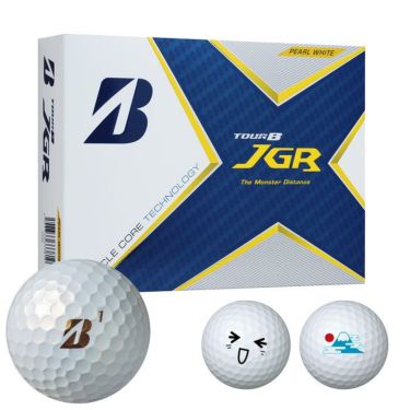 ブリヂストン TOUR B JGR 2021年モデル　ゴルフボール　BSオリジナルマークプリント 1ダース（12球入り）　パールホワイト 詳細1