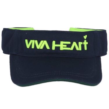 ビバハート VIVA HEART　メンズ ベーシック コットンツイル サンバイザー 013-57830 98 ネイビー　2022年モデル 詳細1