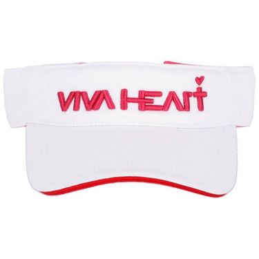 ビバハート VIVA HEART　レディース ベーシック コットンツイル サンバイザー 013-57860 05 オフホワイト　2022年モデル 詳細1