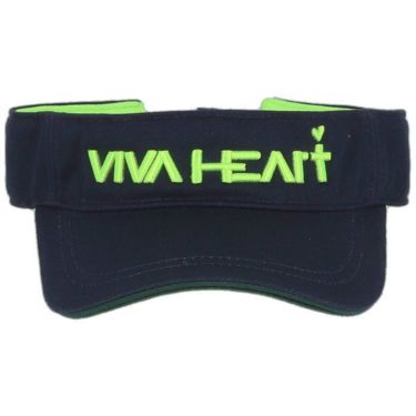ビバハート VIVA HEART　レディース ベーシック コットンツイル サンバイザー 013-57860 98 ネイビー　2022年モデル 詳細1