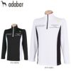アダバット adabat　メンズ ロゴデザイン 配色切替 ストレッチ 長袖 ハーフジップシャツ 643-13082　2021年モデル