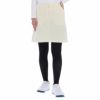 アダバット adabat　レディース ロゴ刺繍 コーデュロイ ストレッチ スカート 644-63013　2021年モデル ホワイト（002）