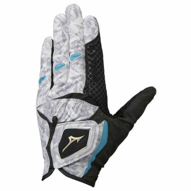 ミズノ MIZUNO　W-GRIP ダブルグリップ メンズ ゴルフグローブ 5MJML051 21 グレー×スカイブルー 詳細1