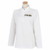 ピン PING　レディース ハニカムメッシュ 長袖 ハーフジップ ハイネックシャツ 622-1269003　2021年モデル ホワイト（030）