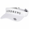 セントアンドリュース St ANDREWS　ユニセックス ロゴプリント サンバイザー 042-2287752 030 ホワイト　2022年モデル ホワイト（030）