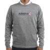 アドミラル Admiral　メンズ ロゴプリント ランパントワッペン 長袖 クルーネック セーター ADMA264　2022年モデル グレー（19）