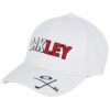 オークリー OAKLEY　メンズ SLANT CAP 22.0 立体刺繍ロゴ キャップ FOS901157 100 ホワイト　2022年モデル ホワイト（100）