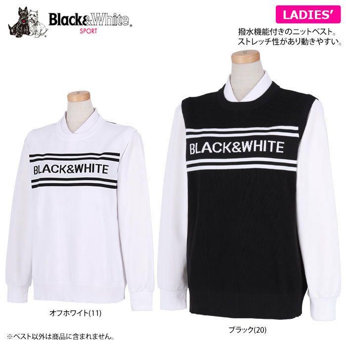 ブラック＆ホワイト Black＆White ホワイトライン レディース 撥水