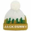 ジャックバニー Jack Bunny!!　ユニセックス ロゴジャガード もみの木 フリース裏地 ニットキャップ 262-2287914 030 ホワイト　2022年モデル ホワイト（030）
