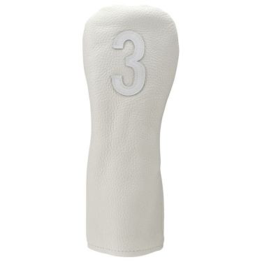 VESSEL ヴェゼル　LEATHER HEAD COVER NUMBER レザーヘッドカバー ナンバー フェアウェイウッド用 HC1122 WHITE