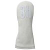 VESSEL ヴェゼル　LEATHER HEAD COVER NUMBER レザーヘッドカバー ナンバー ユーティリティー用 HC1122 WHITE