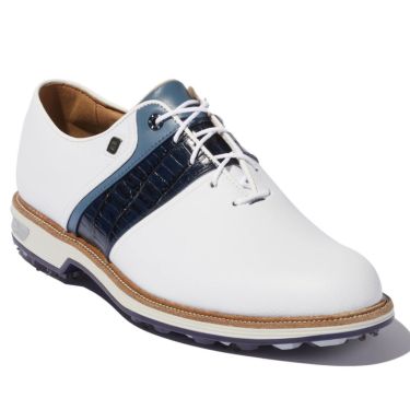 フットジョイ FootJoy　ドライジョイズ プレミア パッカード レース　メンズ ゴルフシューズ 54301 ホワイト/ネイビー/ブルー