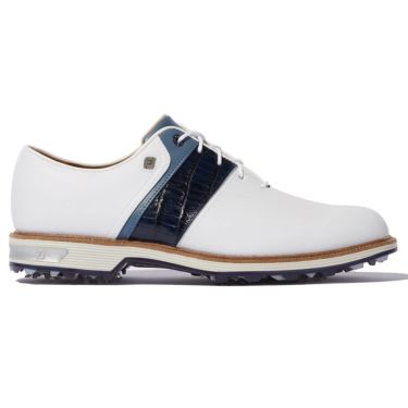 フットジョイ FootJoy　ドライジョイズ プレミア パッカード レース　メンズ ゴルフシューズ 54301 ホワイト/ネイビー/ブルー　詳細1