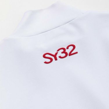 SY32 by SWEET YEARS　レディース ハートロゴ 配色切替 ストレッチ 長袖 モックネックシャツ SYG-22A02W　2022年モデル 詳細5