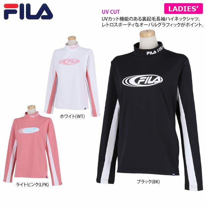 フィラ FILA レディース オーバルグラフィック 配色切替 裏起毛 長袖