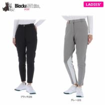 ブラック＆ホワイト Black＆White　ホワイトライン レディース ロゴワッペン スウェット 生地切替 ストレッチ ロングパンツ BLF5002WI　2022年モデル 詳細1