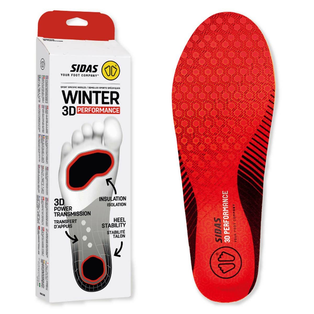 シダス SIDAS　WINTER 3D PERFORMANCE ウインター 3D パフォーマンス　インソール 2025-2026