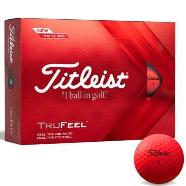 タイトリスト　TRUFEEL トゥルーフィール 2022年モデル　ゴルフボール　1ダース（12球入り）　マットレッド