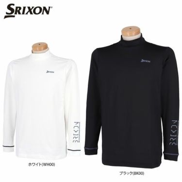 スリクソン SRIXON　メンズ ロゴプリント ストレッチ 長袖 ハイネックシャツ RGMUJB07　2022年モデル 詳細1