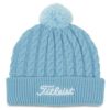 タイトリスト Titleist　ウィメンズ ケーブルニット ポンポン ビーニー TH21WCKNP 4S1 スカイブルー スカイブルー（4S1）