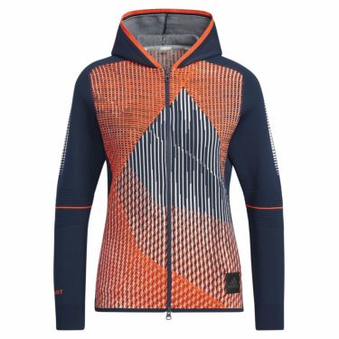 アディダス adidas　レディース PRIMEKNIT グラデーション ニット 長袖 フルジップ パーカー CK792　2022年モデル カレッジネイビー（HG1671）