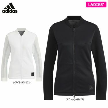 アディダス adidas　レディース AEROKNIT フリース ニット 生地切替 長袖 フルジップ ジャケット ID156　2022年モデル 詳細1