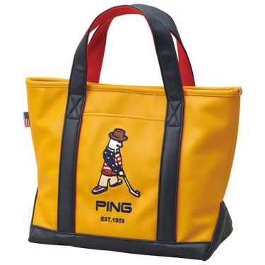 ピン PING　Mr.PING ROUND TOTE ミスターピン ラウンドトートバッグ GB-C2202 36462-03 Mustard Mustard