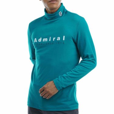 アドミラル Admiral　メンズ 起毛生地 長袖 タートルネックシャツ ADMA296　2022年モデル ブルーグリーン（35）