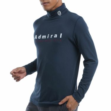 アドミラル Admiral　メンズ 起毛生地 長袖 タートルネックシャツ ADMA296　2022年モデル ネイビー（30）