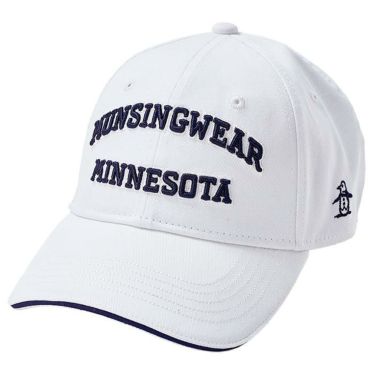 マンシングウェア Munsingwear　メンズ コットンツイル キャップ MGBUJC20CH WH00 ホワイト　2022年モデル ホワイト（WH00）