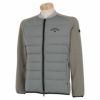 キャロウェイ Callaway　メンズ スターストレッチeco 撥水 中綿 起毛フリース 生地切替 長袖 フルジップ ブルゾン C22217105　2022年モデル グレー（1022）