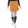 トミー ヒルフィガー ゴルフ　レディース ボックスプリーツ ストレッチツイル スカート THLA267　2022年モデル キャメル（24）