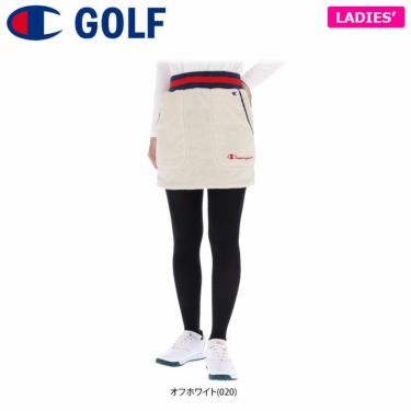 チャンピオンゴルフ ChampionGOLF　レディース ロゴ刺繍 ボアフリース スカート CW-WG205　2022年モデル 詳細1