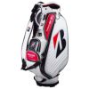 ブリヂストン　プロレプリカモデル 総エナメル メンズ キャディバッグ CBG31B WR ホワイト/レッド　2022年モデル ホワイト/レッド（WR）