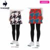 ルコック Le coq sportif　レディース ビッグ千鳥格子柄 トリコロール配色 ストレッチ 裏起毛 スカート QGWUJE08　2022年モデル