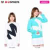 M・U SPORTS エム・ユー スポーツ　レディース MUロゴ 長袖 クルーネック セーター 801H6262K　2022年モデル
