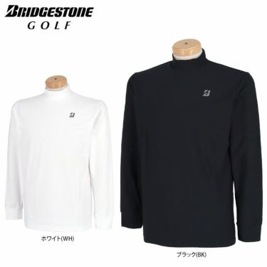 ブリヂストンゴルフ　メンズ 防風 ロゴプリント 4WAYストレッチ 長袖 モックネックシャツ XGM01F　2022年モデル 詳細1