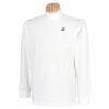 ブリヂストンゴルフ　メンズ 防風 ロゴプリント 4WAYストレッチ 長袖 モックネックシャツ XGM01F　2022年モデル ホワイト（WH）