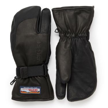 ヘストラ HESTRA　3-FINGER FULL LEATHER スリーフィンガー フル レザー Black　スキーグローブ 2023-2024　30872 詳細1