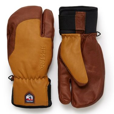 ヘストラ HESTRA　3-FINGER FULL LEATHER SHORT スリーフィンガー フル レザー ショート Cork/Brown　スキーグローブ 2022-2023　30872 詳細1