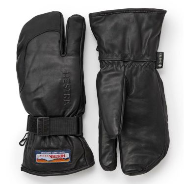 ヘストラ HESTRA　3-FINGER GTX FULL LEATHER スリーフィンガー ジーティーエックス フル レザー Black　スキーグローブ 2023-2024　33882 詳細1