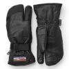 ヘストラ HESTRA　3-FINGER GTX FULL LEATHER スリーフィンガー ジーティーエックス フル レザー Black　スキーグローブ 2024-2025　33882