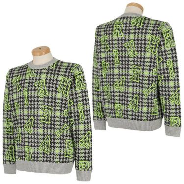 ビバハート VIVA HEART　メンズ 千鳥格子柄 防風裏地 ストレッチ 長袖 クルーネック セーター 011-17012　2022年モデル 詳細3