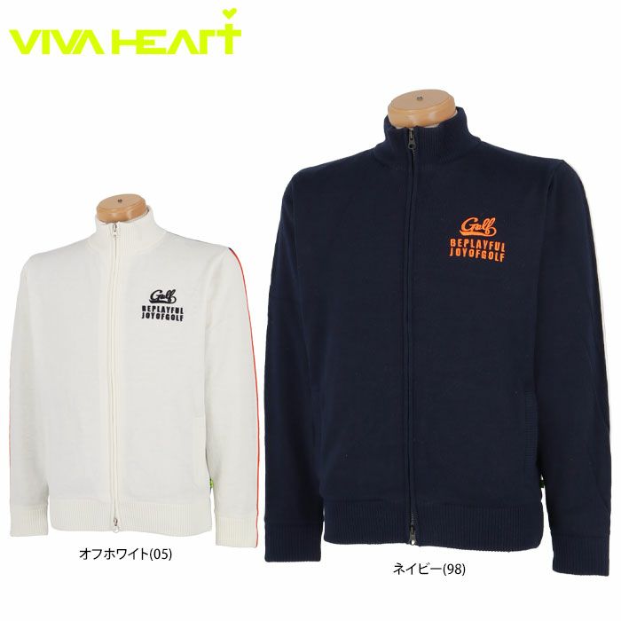 ビバハート VIVA HEART メンズ 防風裏地 ストレッチ 配色切替 長袖