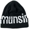 マンシングウェア Munsingwear　メンズ ENVOY ロゴ ニットキャップ MEBUJC03 BK00 ブラック　2022年モデル ブラック（BK00）
