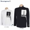 マンシングウェア Munsingwear　メンズ ロゴプリント ストレッチ 長袖 ハーフジップシャツ MEMUJB04　2022年モデル