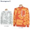 マンシングウェア Munsingwear　メンズ ロゴジャガード ポケット付き 長袖 モックネック セーター MEMUJL01　2022年モデル